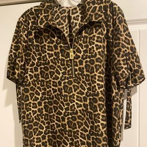 Leopard print Michael Kors polo